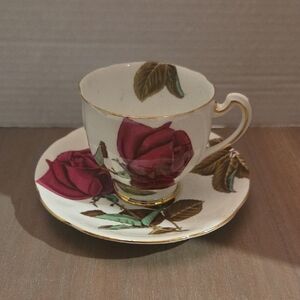 Floral Teacup and Saucer Set
